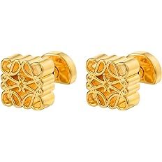 18K Gold Earrings for Women, Retro French Earrings Women'S Luxury Earrings ，Geometric Classic E... | Amazon (US)