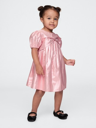 babyGap Metallic Bow Dress | Gap (US)