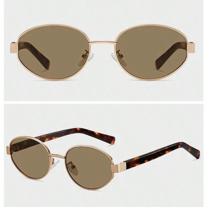 Brown Oval Sunglasses | SHEIN