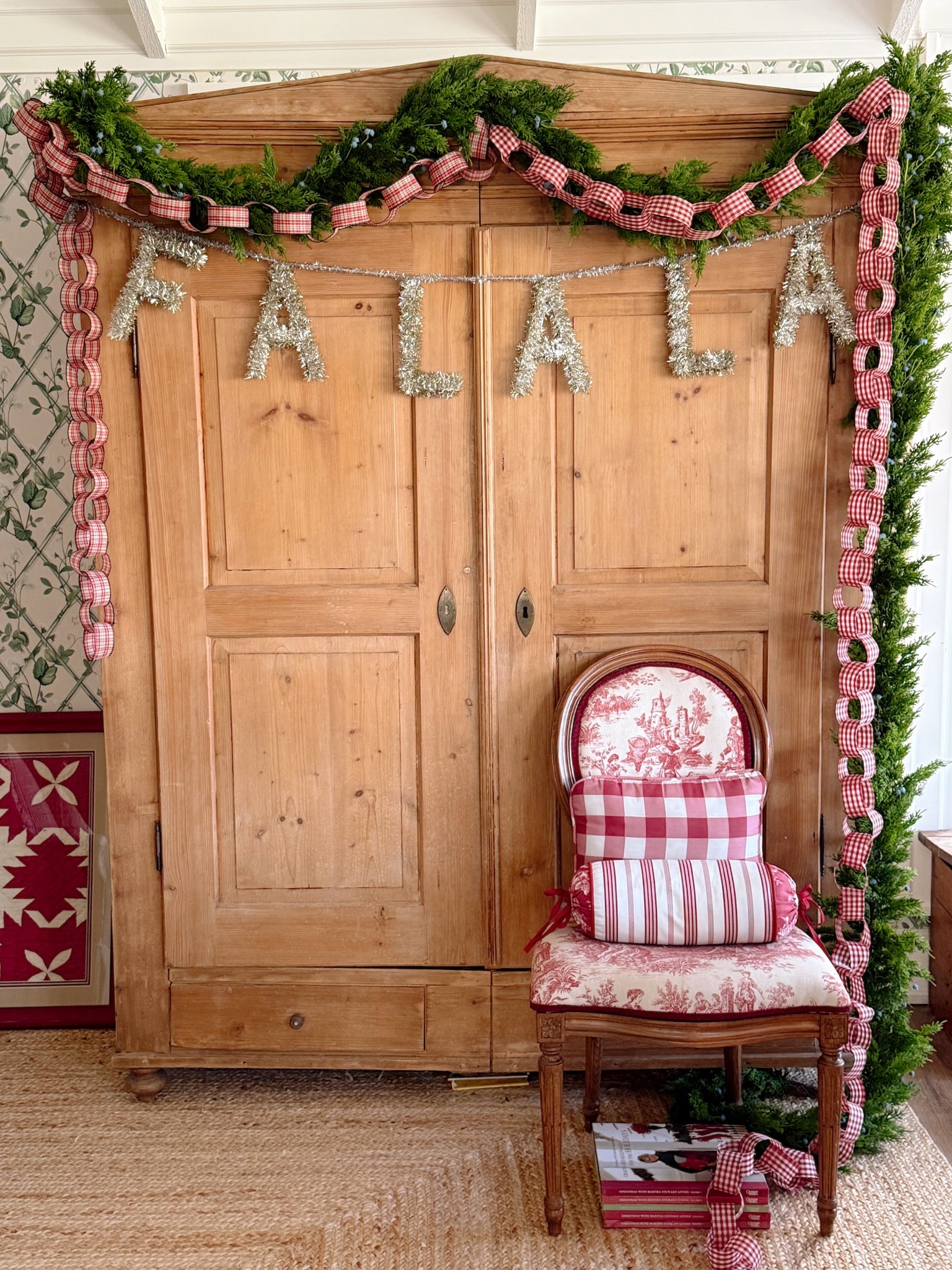 Big news! This fa-la-la-la banner is on sale now for less than $9!! 

#LTKSeasonal #LTKSaleAlert #LTKHome