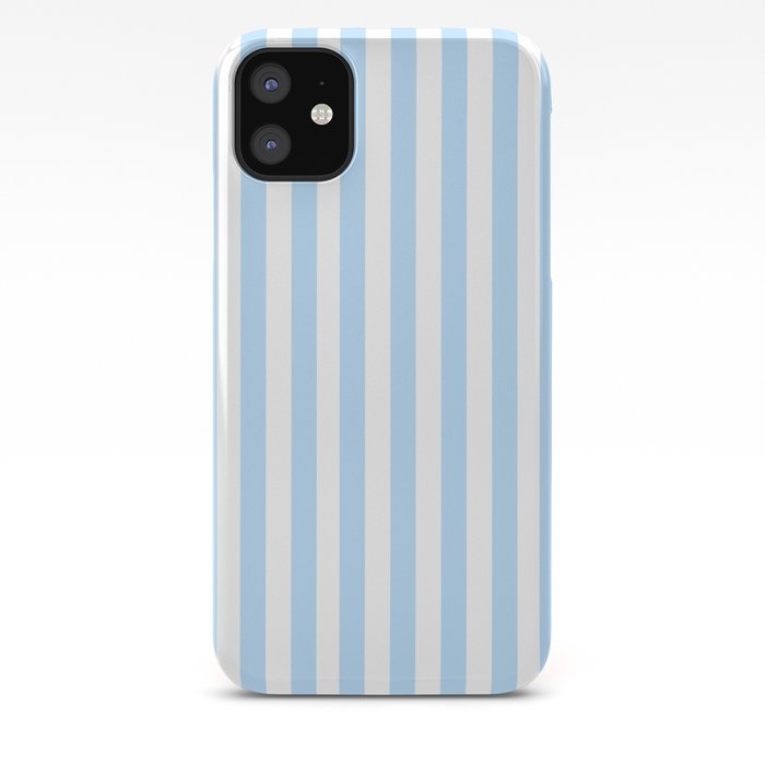 Classic Seersucker Stripes in Blue + White iPhone Case | Society6