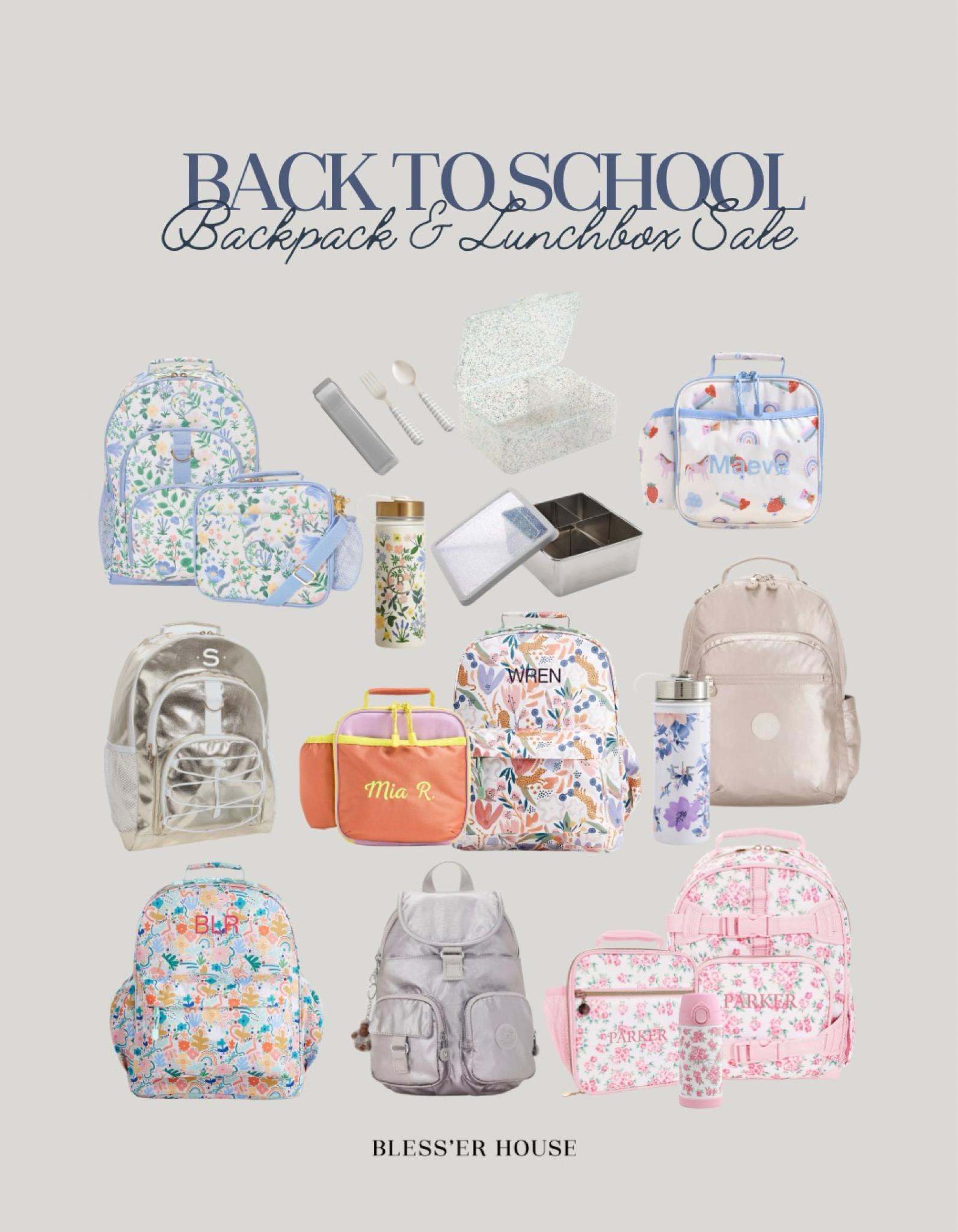 
Back to school sale 

#Personalizedschoolsupplies #MonogrammedBackpack #PersonalizedBackpack #PotteryBarn #Crate&BarrelKids #Kipling #Lunchbox #BeenToBox #BackToSchool  #ltkbacktoschool

#LTKBacktoSchool