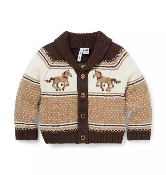 The Little Equestrian Baby Cardigan | Janie and Jack
