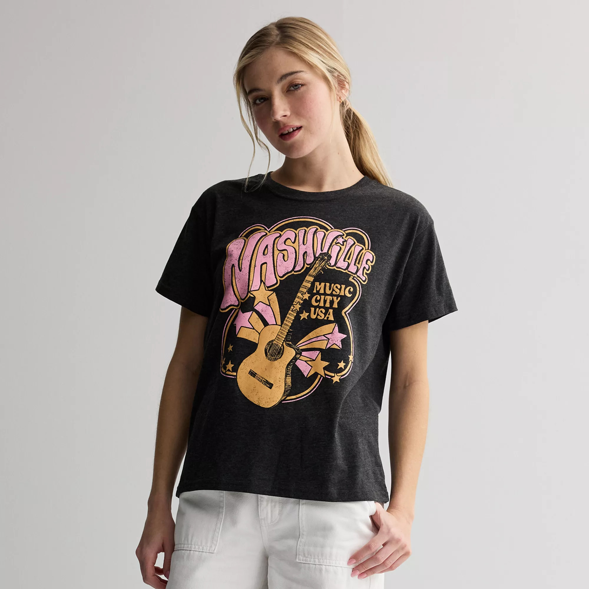 Juniors' Nashville Music City USA Graphic Tee | Kohl's