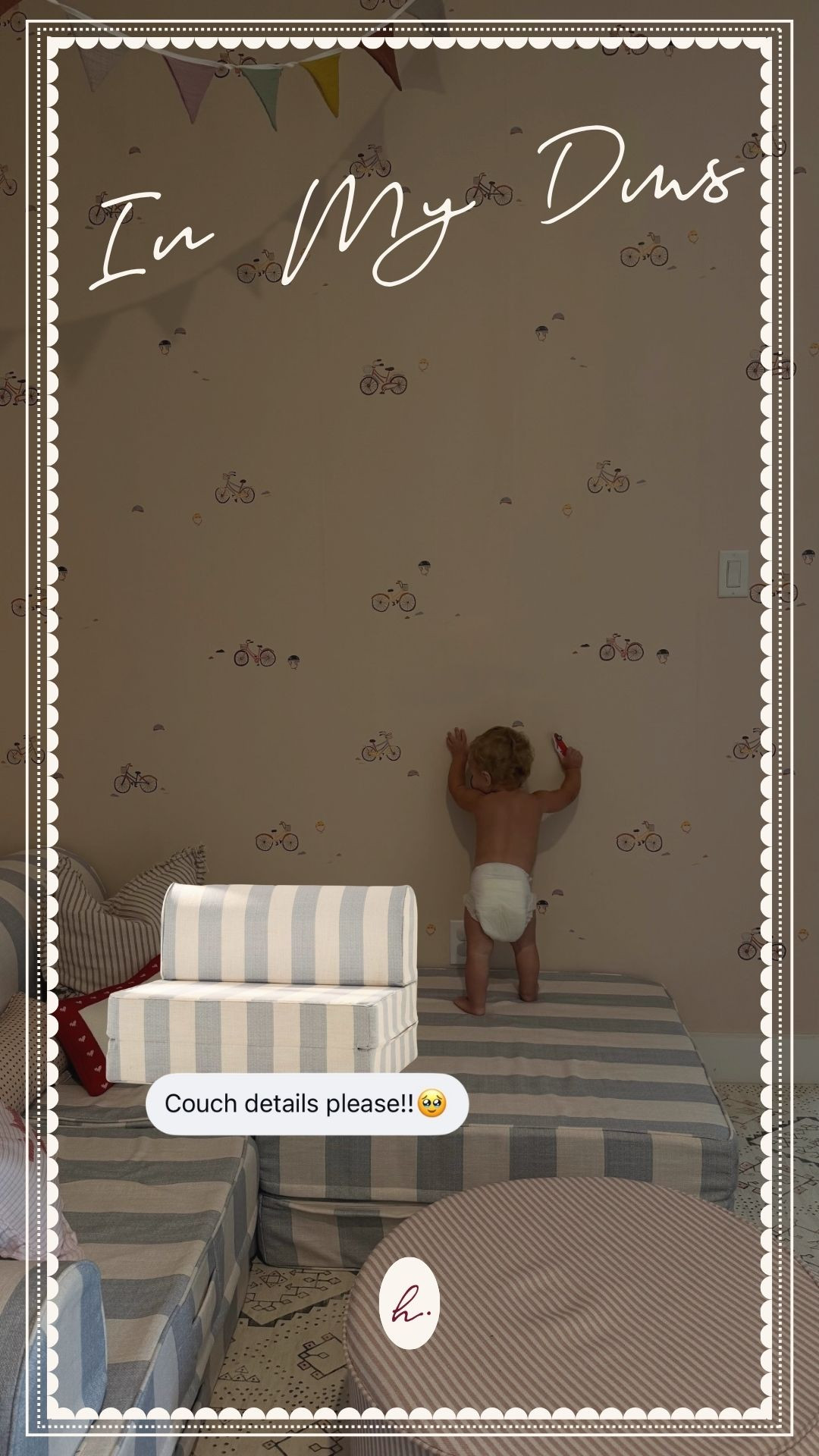 Our playroom couch details!  

 #LTKmomlife #LTKBaby #LTKKids