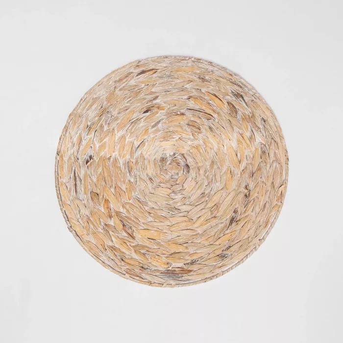 Water Hyacinth White Washed Charger - Threshold™ | Target