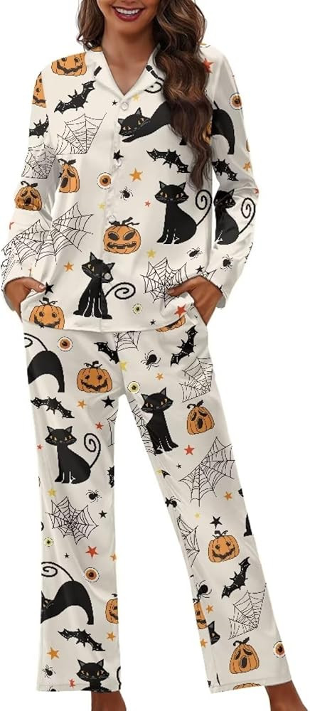 Pajamas for Women Set Long Pants Sleepwear Sets Soft Comfy Night Wear V-Neck Loungewear Cute Paja... | Amazon (US)