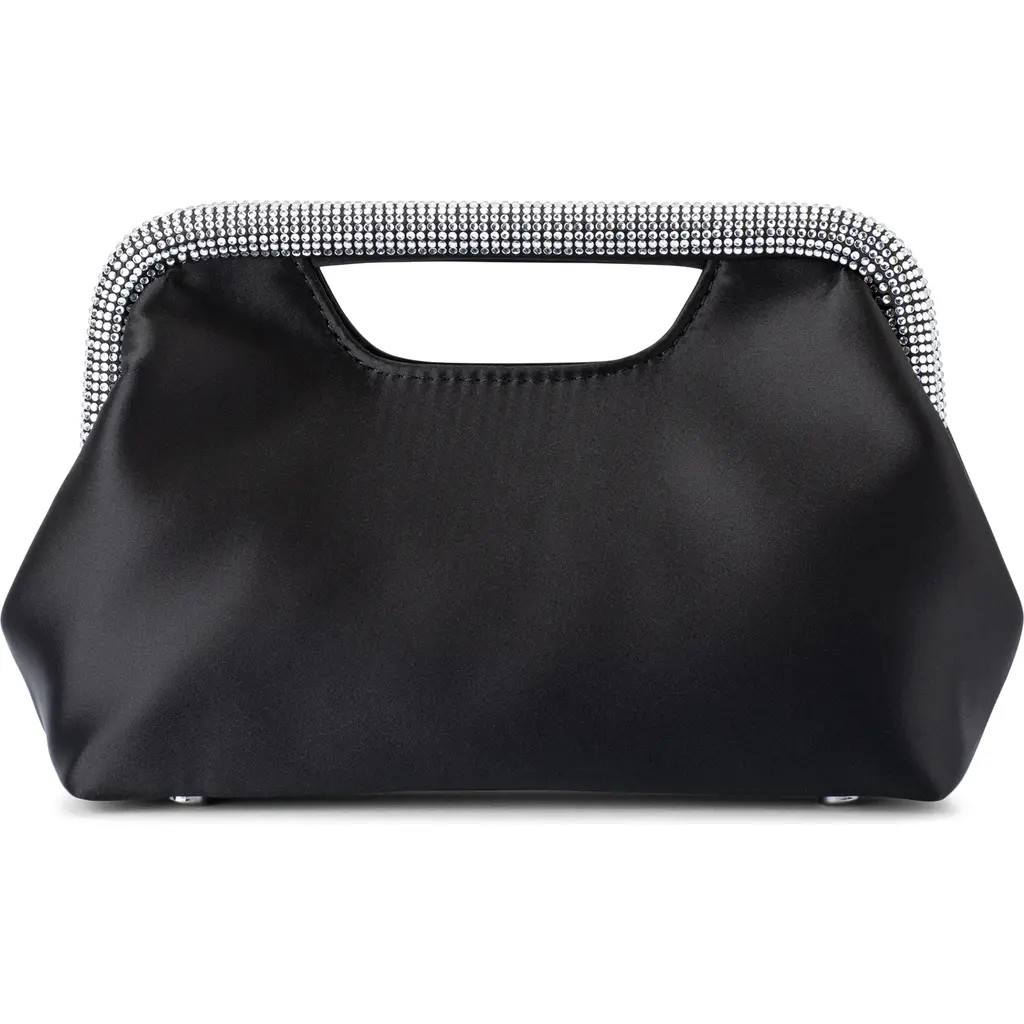Olga Berg Eleanor Crystal Top Handle Bag in Black at Nordstrom | Nordstrom