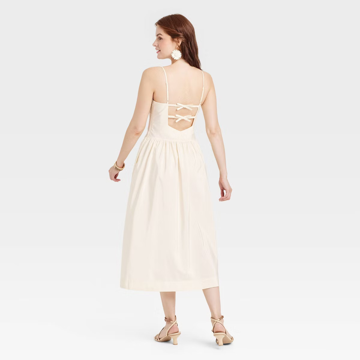 Women's Dropped Waist Midi A-Line Dress - A New Day™ | Target