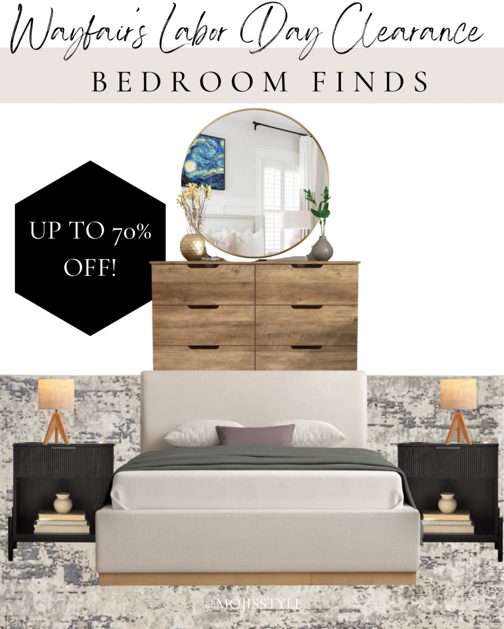 Bedroom design ideas! 💡 shop the wayfair Labor Day clearance for deals on  furniture and decor

#LTKHome #LTKSaleAlert
