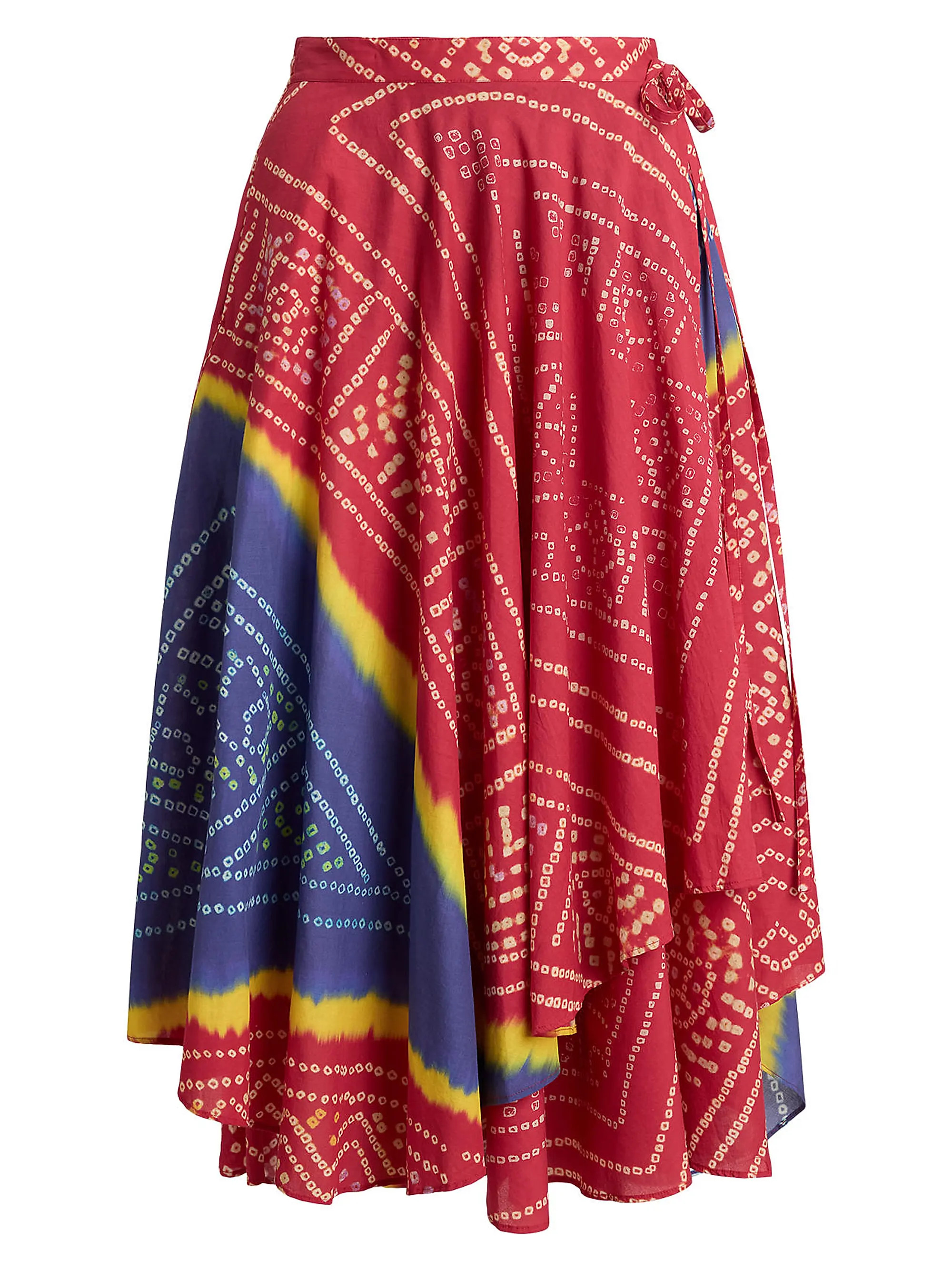 Polo Ralph Lauren Print Cotton Wrap Midi-Skirt | Saks Fifth Avenue | Saks Fifth Avenue