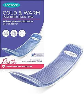 Lansinoh Cold & Warm Perineal Relief Pads - Reusable Freezer Microwave Post-Birth Cooling Pads Po... | Amazon (UK)
