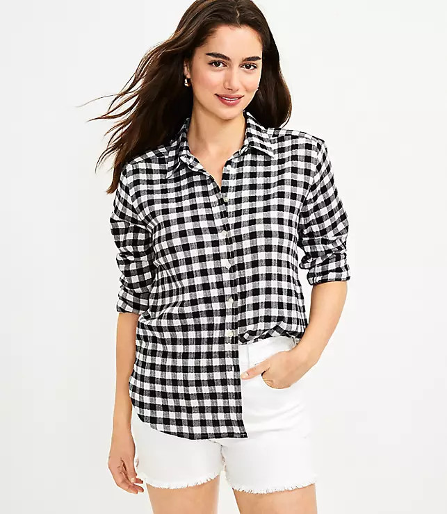 Gingham Everyday Shirt | LOFT | LOFT