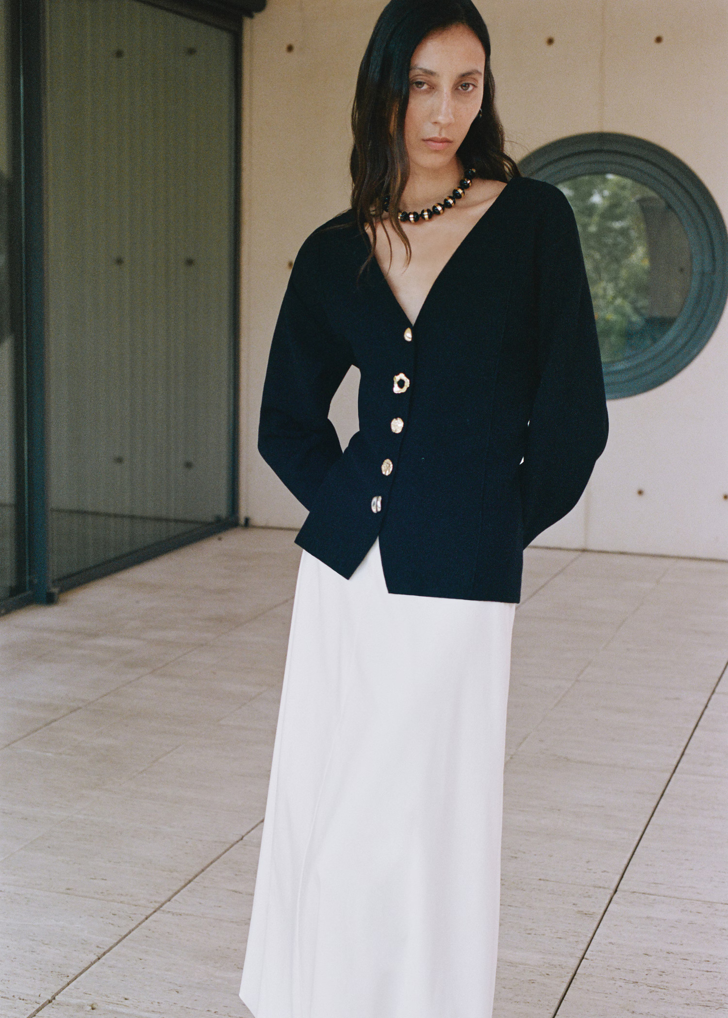 Knitted jacket with jewel buttons - Women | MANGO USA | Mango (US/MX/AU)