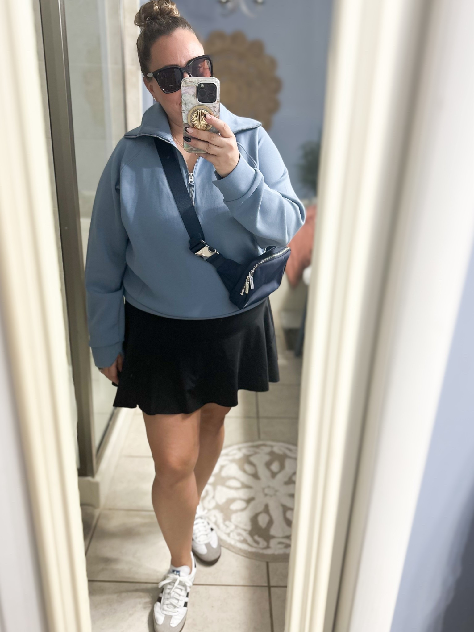 This has to be the softest half-zip ever! @spanx 👏🏼 👏🏼 👏🏼 

#LTKActive #LTKSeasonal #LTKOver40