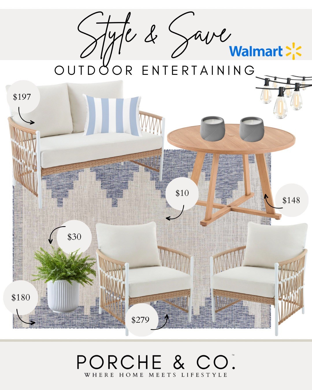 Style & save, Walmart, outdoor entertaining, Walmart outdoor, outdoor living
#visionboard #moodboard #porcheandco

#LTKStyleTip #LTKSeasonal #LTKHome