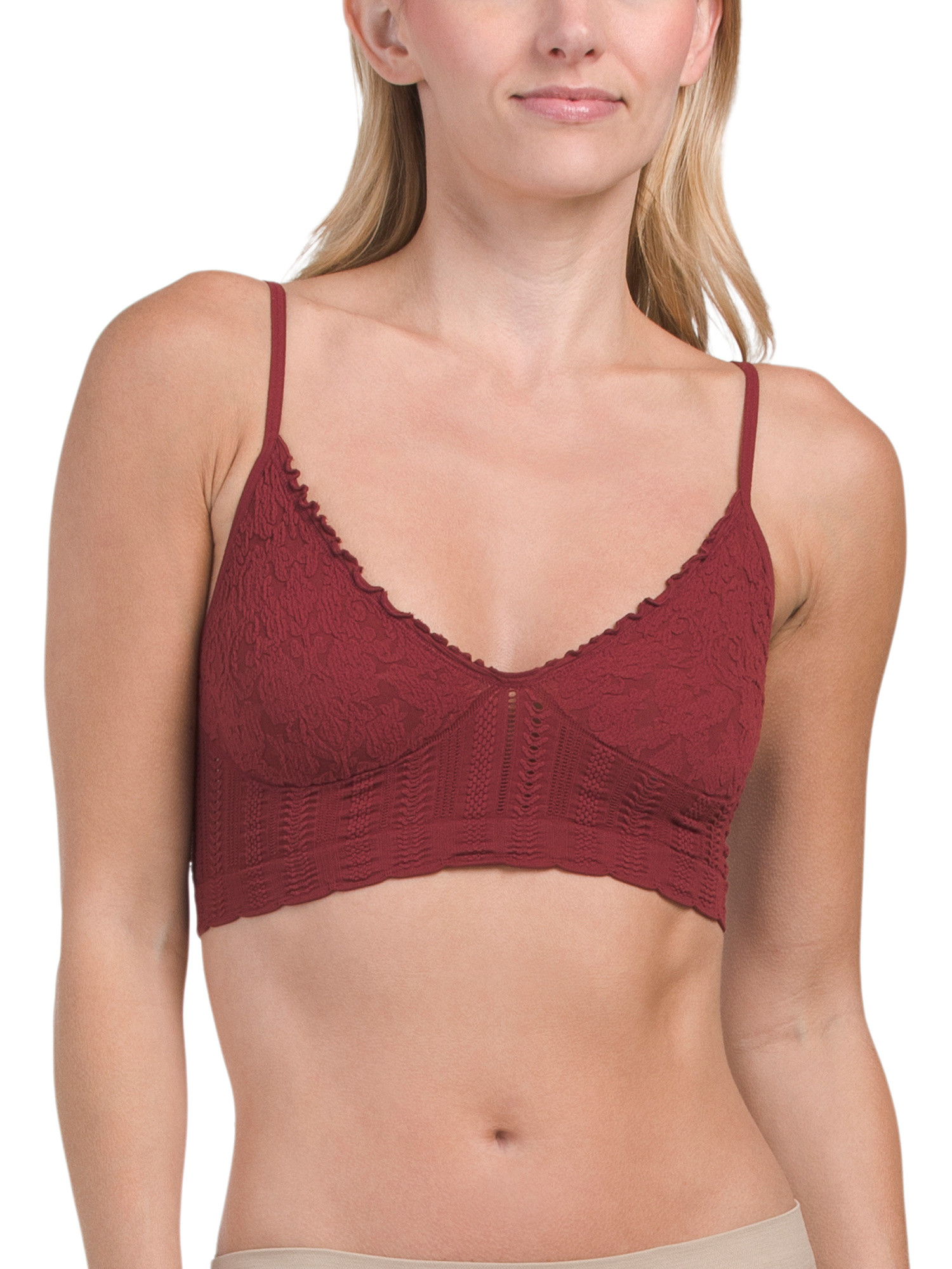 Made In Usa Heirloom Seamless Bralette | TJ Maxx