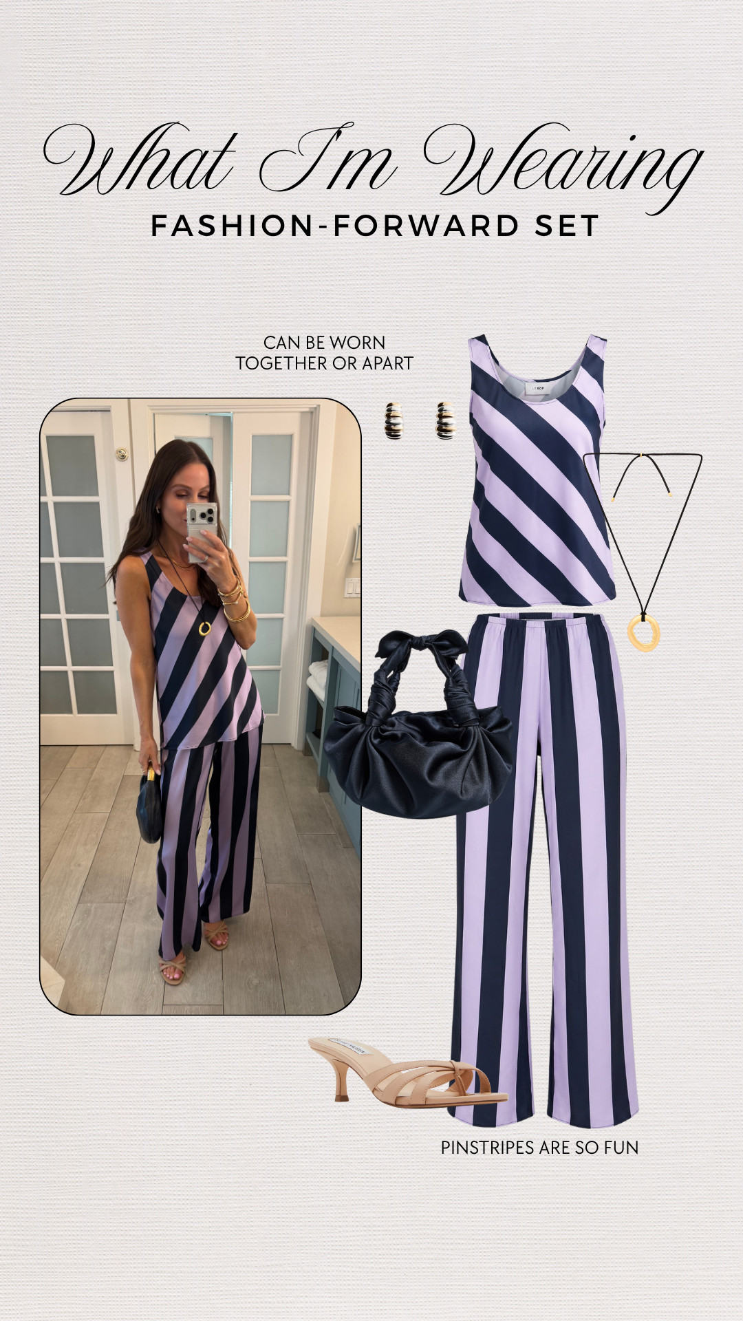 Fashion-forward and effortlessly chic, this striped matching set is the perfect blend of polished and relaxed.

Co-ord Set • Striped Outfit •Chic Everyday Style 

 #LTKgrwm #LTKootd #LTKOver40