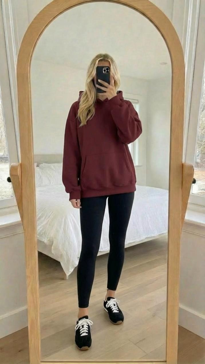  

 The viral combo everyone keeps reaching for 👀
This hoodie + leggings outfit is that *effortless, throw-it-on-and-go* look that somehow still looks styled. The hoodie is perfectly oversized and ultra-soft, giving that cozy, relaxed fit everyone loves, while the leggings are buttery smooth, smoothing, and stay in place all day (no pulling them up every five minutes 🙌).

This is the kind of outfit that works for **school drop-off, errands, travel days, coffee runs, long walks, and lounging**—aka 
 

#LTKfitnessgoals #LTKmorningroutine #LTKgrwm