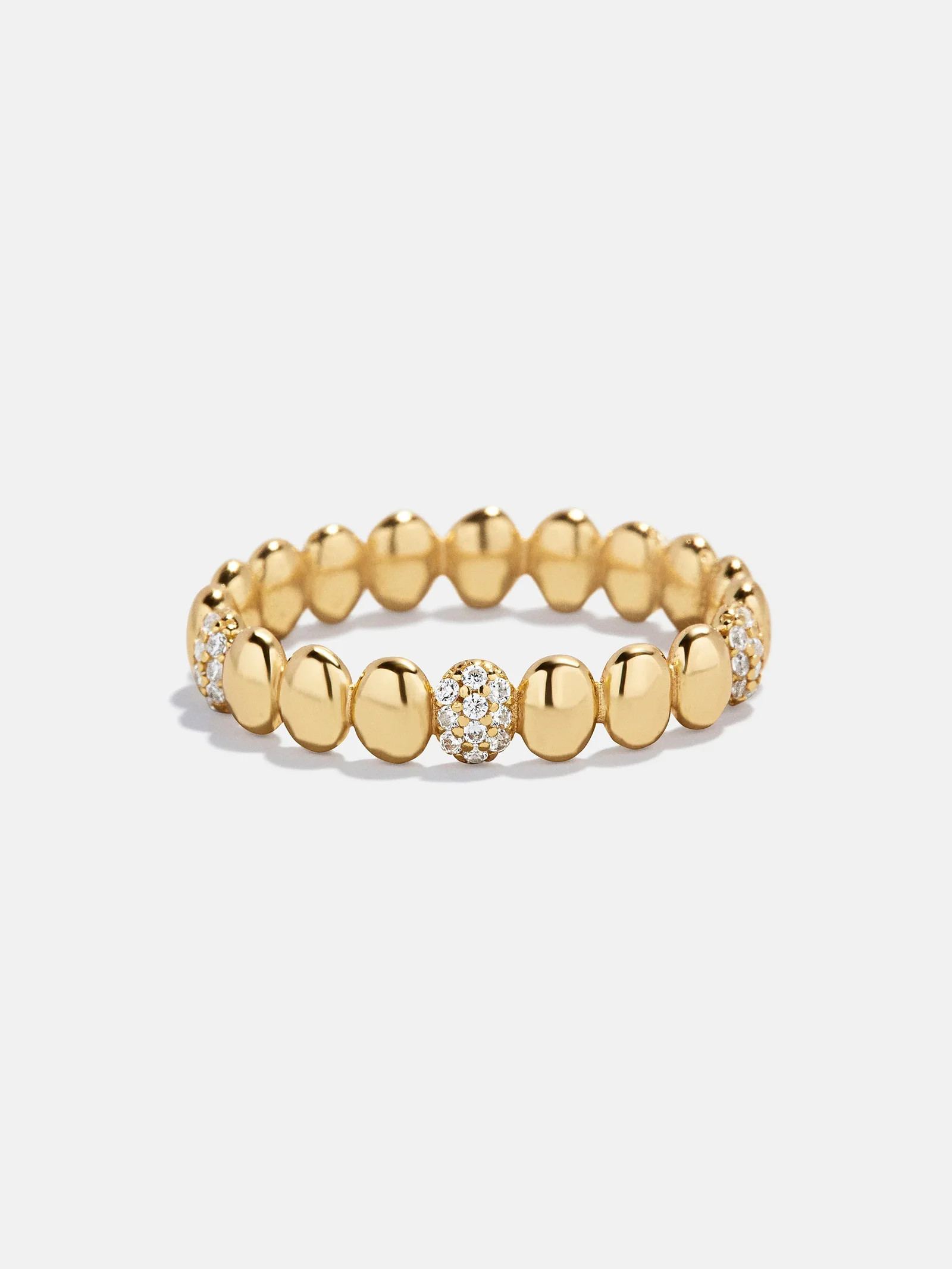 Alyssa 18K Gold Ring - Gold/Pavé | BaubleBar