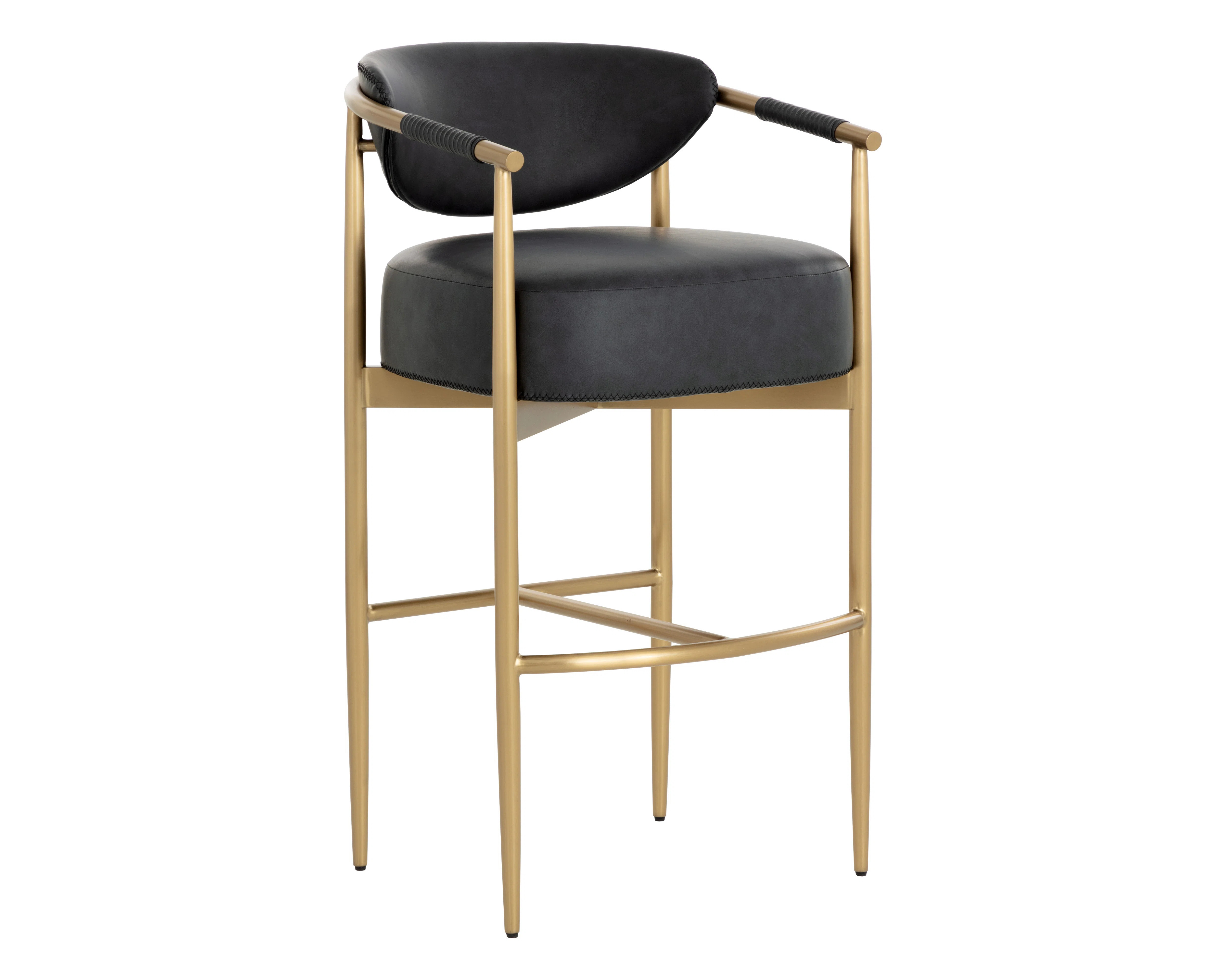 SUNPAN HELOISE COUNTER STOOL - MILLIKEN COGNAC | Perigold | Perigold