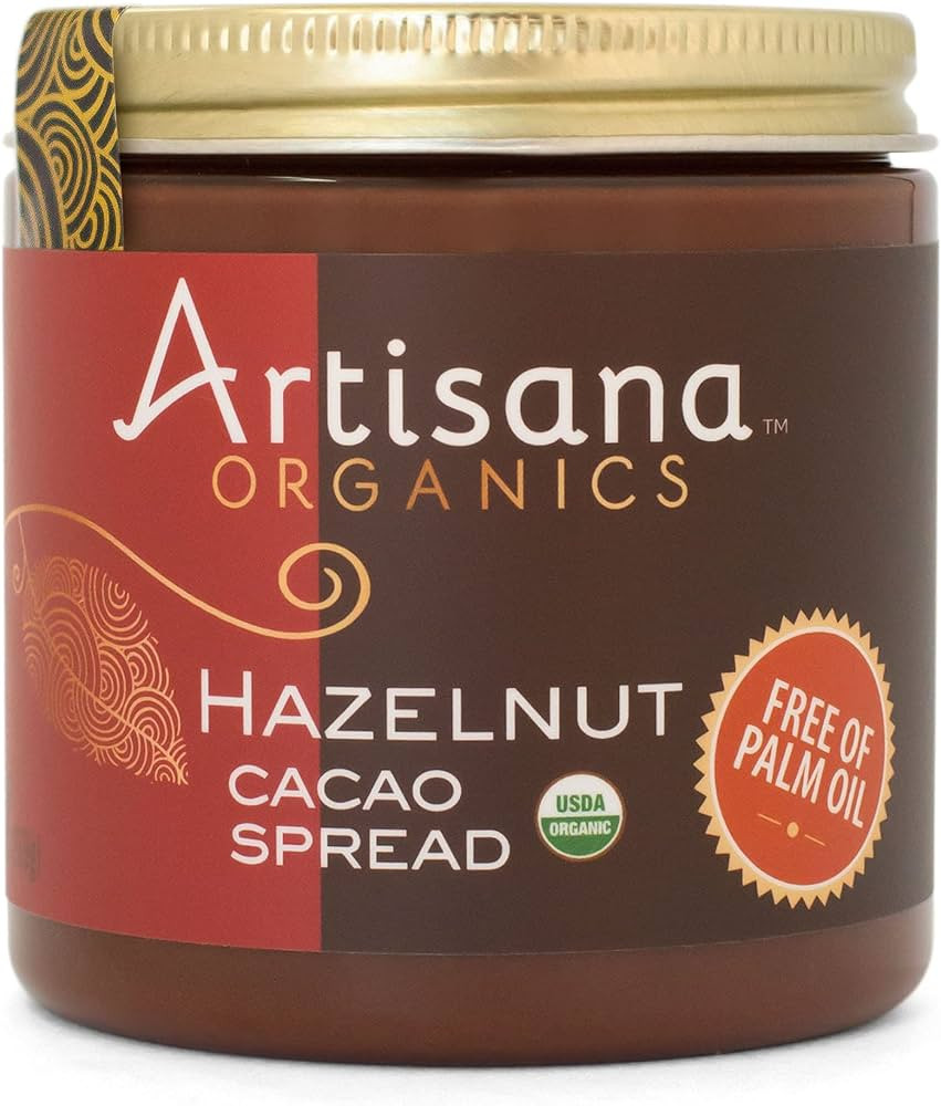 Artisana Organics Hazelnut Cacao Spread, 9.5 oz | No Palm Oil, Sweetened with Coconut Sugar | Amazon (US)