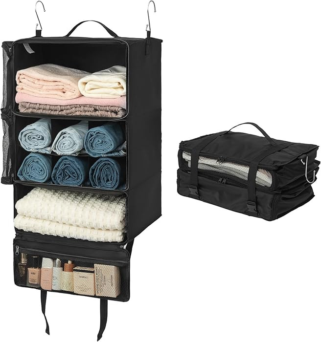 GRANNY SAYS Hanging Packing Cubes for Travel, Large Portable Hanging Suitcase Organizer, Foldable... | Amazon (US)