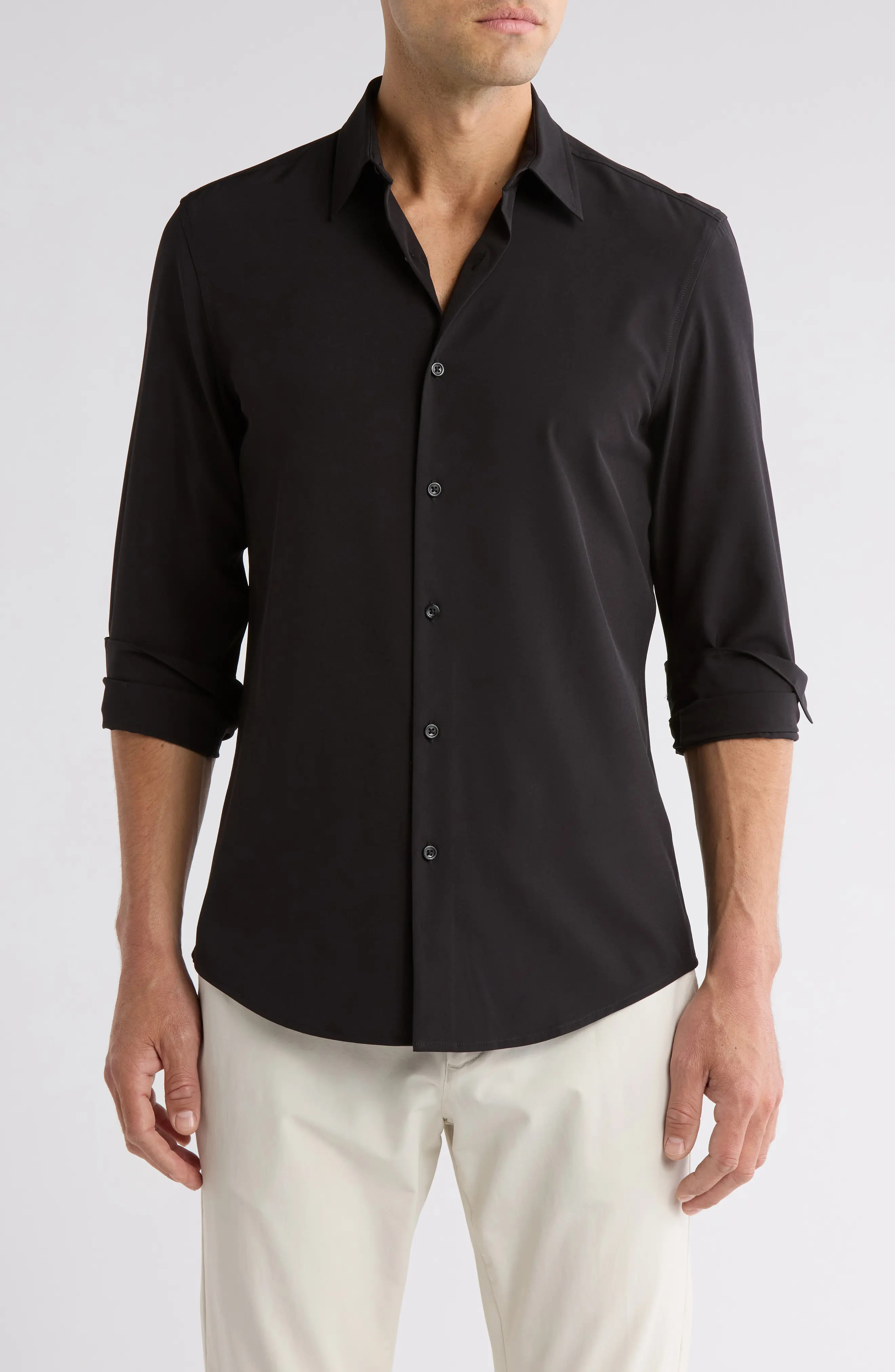 Long Sleeve Performance Stretch Shirt (Men) | Nordstromrack | Nordstrom Rack