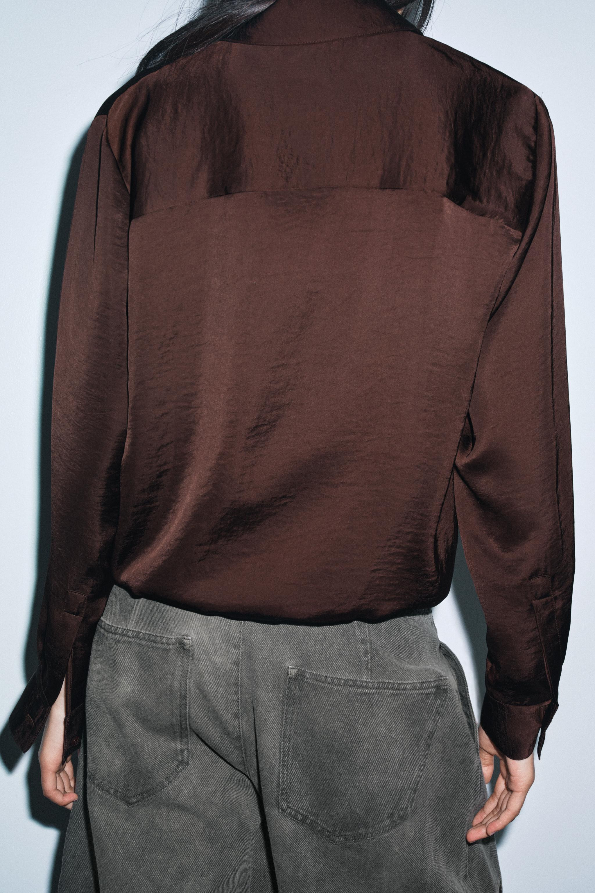 CHEMISE SATINÉE ZW COLLECTION | Zara US