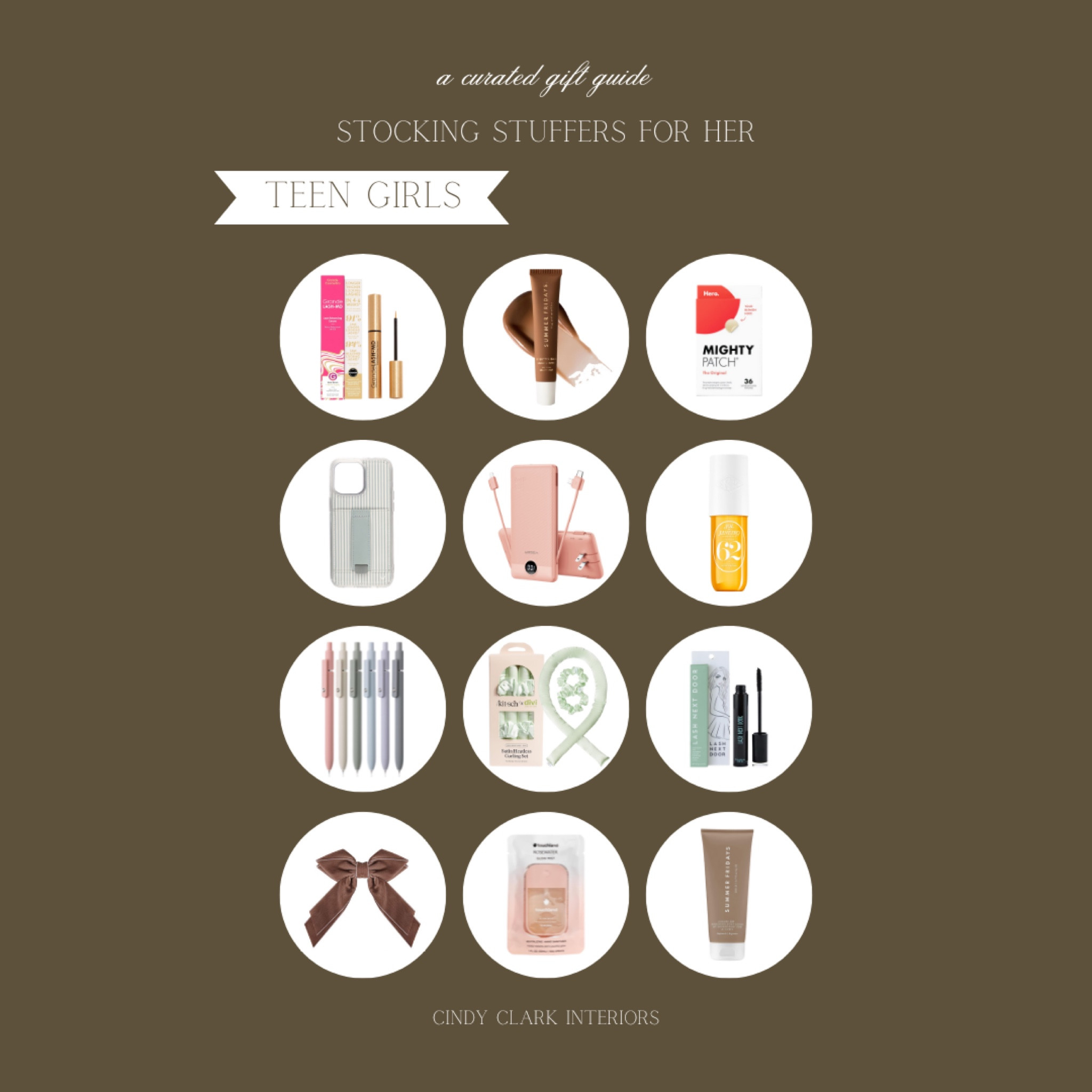 Stocking stuffers for the teen girls! Useful and practical gifts that are affordable and small, but meaningful! 

#LTKGiftGuide #LTKHoliday