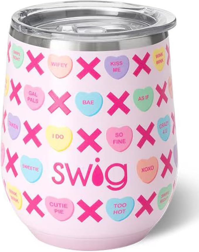Swig Life 12oz Wine Tumbler with Lid, Stainless Steel, Dishwasher Safe, Portable, Triple Insulate... | Amazon (US)