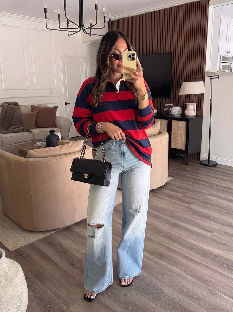 Give me all the polo shirts for fall!! 👏💙♥️
Wearing small in shirt /26 jeans

#LTKootd #LTKgrwm #LTKU