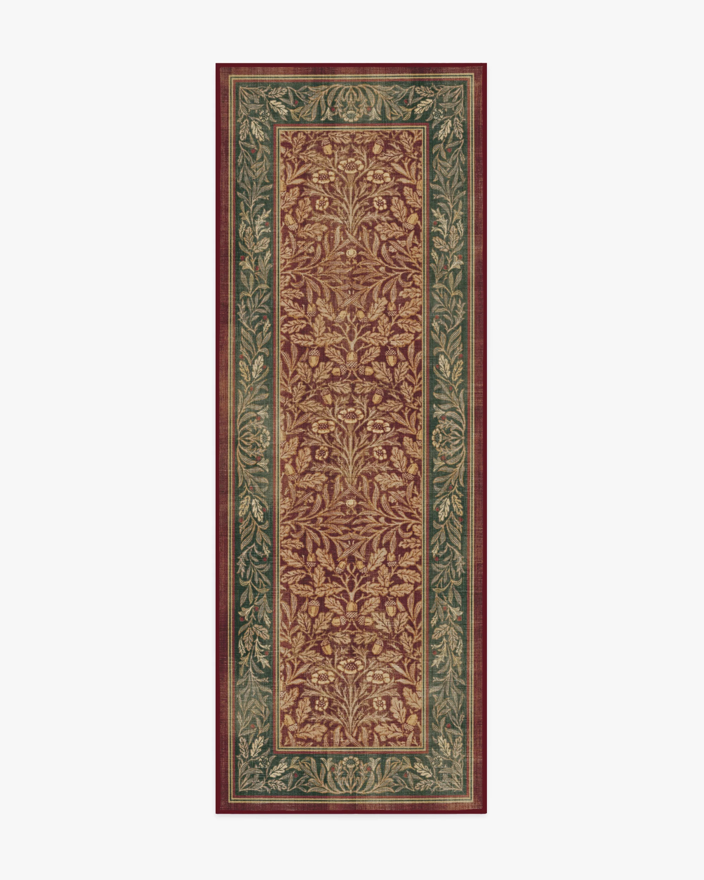 Morris & Co. Acorn Amber Red Rug | Ruggable