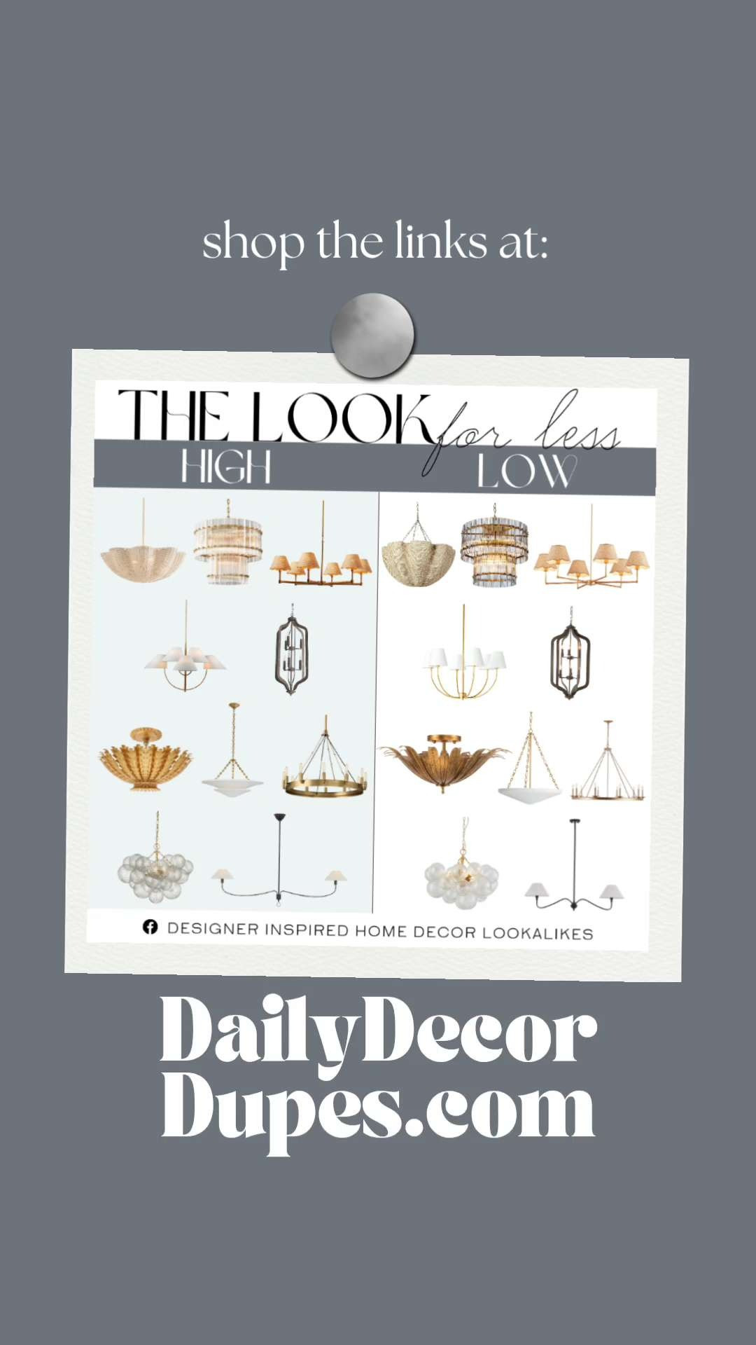 10 Designer & Look-a-Like Chandeliers. Affordable Designer Lighting. Luxury Lighting Lookalikes. Chic Chandelier Replica. Save vs Splurge Lighting Finds. Modern Glam Chandeliers. High-End Lighting for Less. Budget-Friendly Light Fixtures.

Home more affordable option find copy cat similar look for less budget friendly affordable cheap cheaper beautiful pretty. Clearance sale coupon code discount code promo code luxury lookalike look a like Inspo inspiration inspired by idea ideas Love like these? I share multiple every day in my FB group. 

 #chandelier #luxeforless #luxurylighting #lookforless #saveorsplurge #lightinginspo #designerlookalike #statementlighting #lightingfinds #LTKHome #LTKSaleAlert