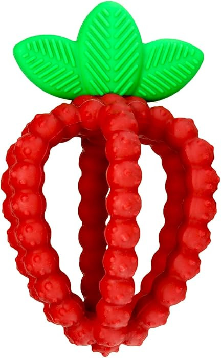 RaZbaby Bites Silicone Baby Teething Toy – Sensory Toy with Textured BerryBumps for Teething Re... | Amazon (US)