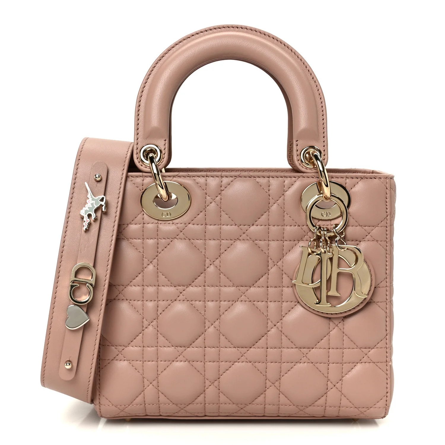 Christian Dior Lambskin Cannage Small My ABCDior Lady Dior Fard 1876288 | FASHIONPHILE (US)