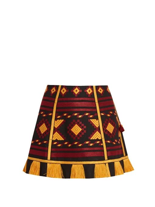 Croatia embroidered linen mini skirt | Vita Kin | Matches (UK)
