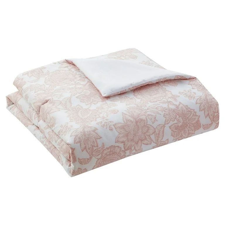 My Texas House Victoria Blush Floral 4 Pieces Comforter Set, Full/Queen | Walmart (US)