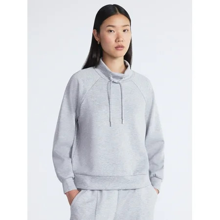 Scoop Women s and Women s Plus New Scubaknit Funnel Neck Sweatshirt Sizes XS-4X | Walmart (US)