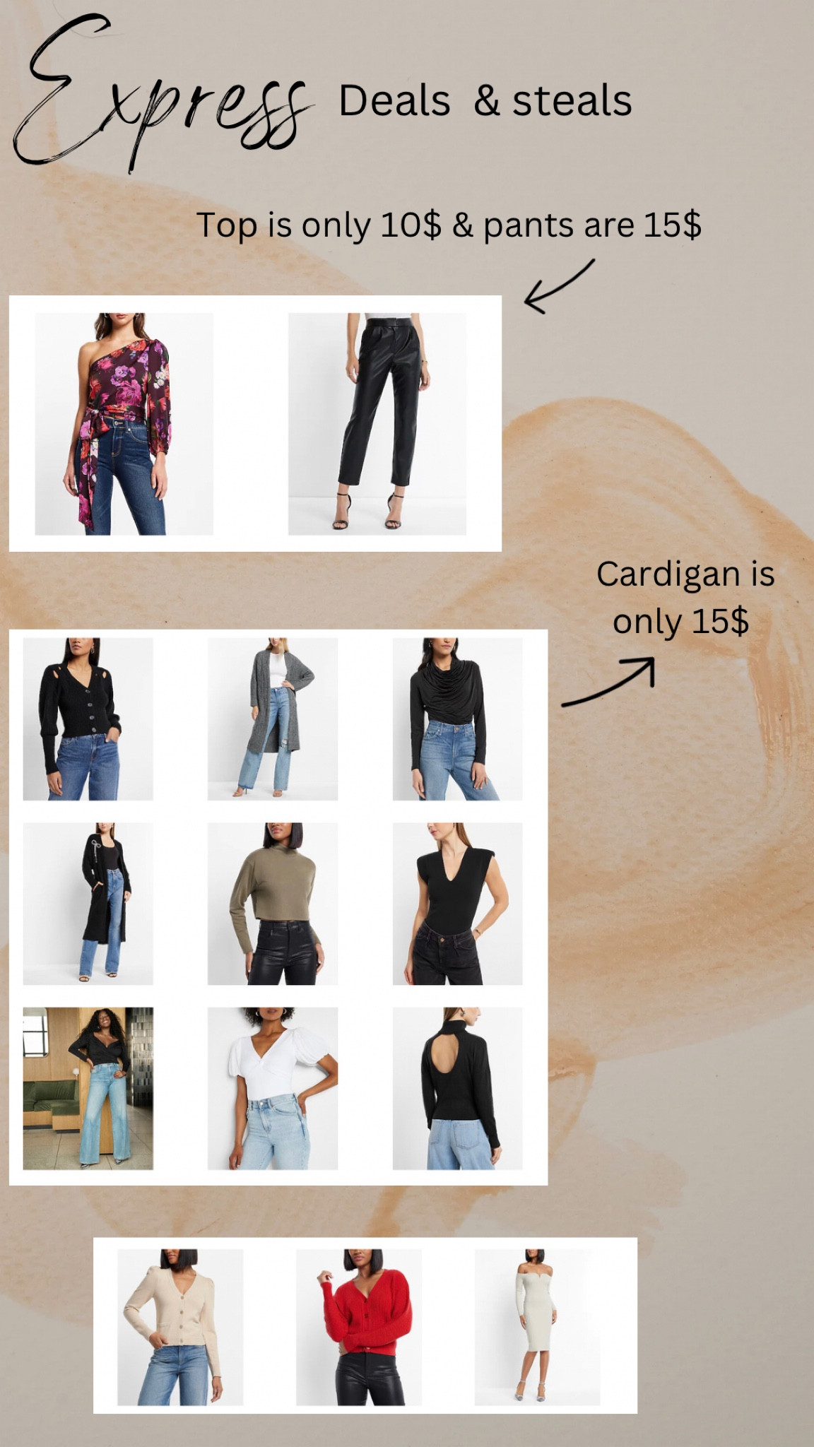 It’s here! EXPRESS is having a crazy crazy sale Right now! So many items for 10$! It’s an add to cart kind of day ladies👌🏽💕

#LTKSale #LTKSeasonal #LTKunder50