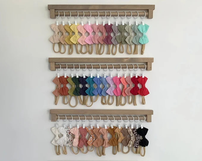 Bow Holder for Baby Girl, Organize Girl Headbands, Girls First Birthday Gift, Display baby headba... | Etsy (US)