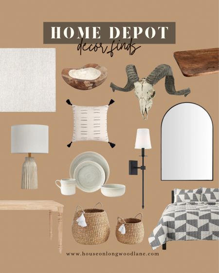 Home Depot decor finds!  Rounded up some of my favorite pieces. Everything from bedroom, living room accent pieces, rugs, kitchen and more! 

#LTKsalealert #LTKhome #LTKSeasonal