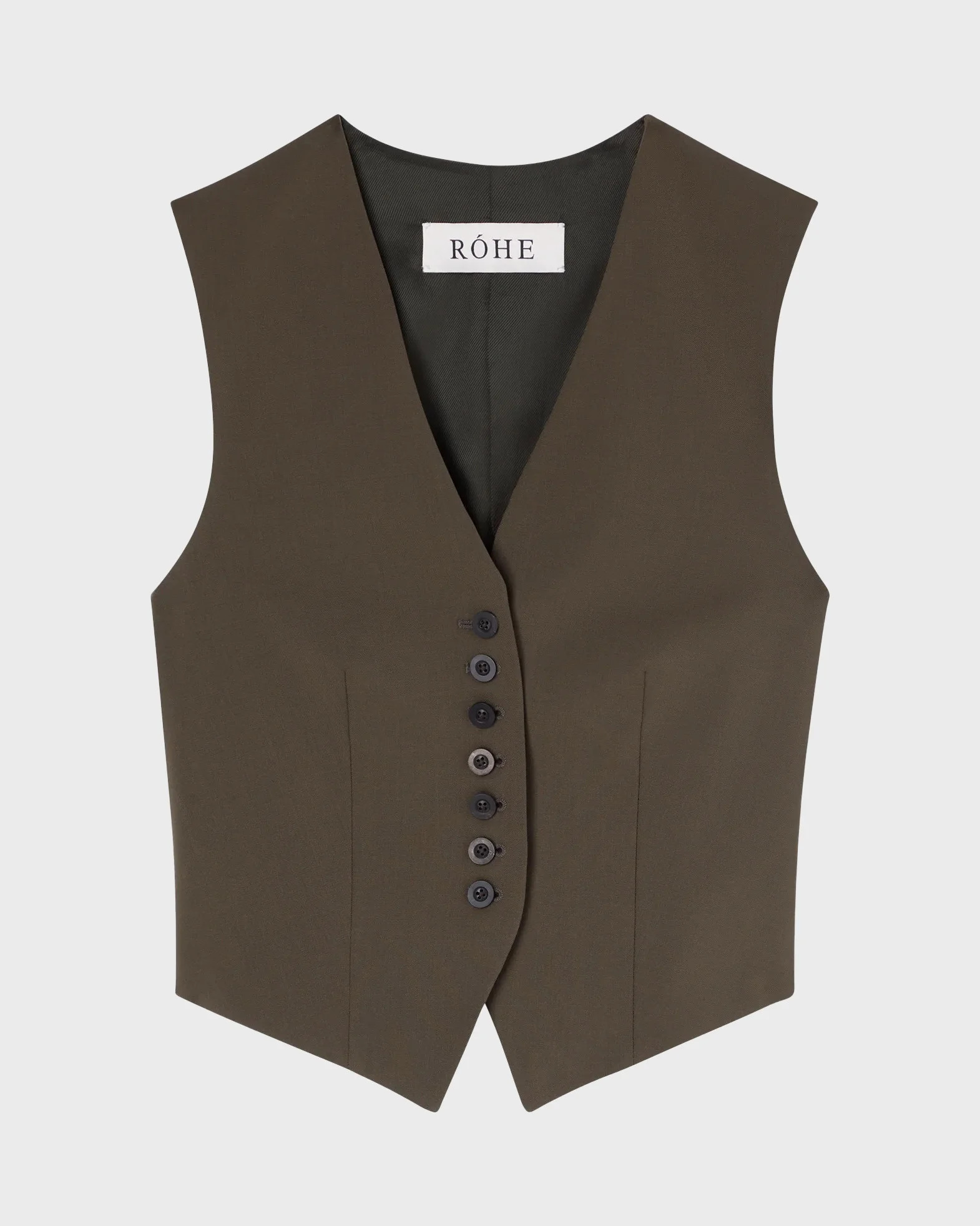 Róhe Vest Shaped Waistcoat Earth 34 | WAKAKUU