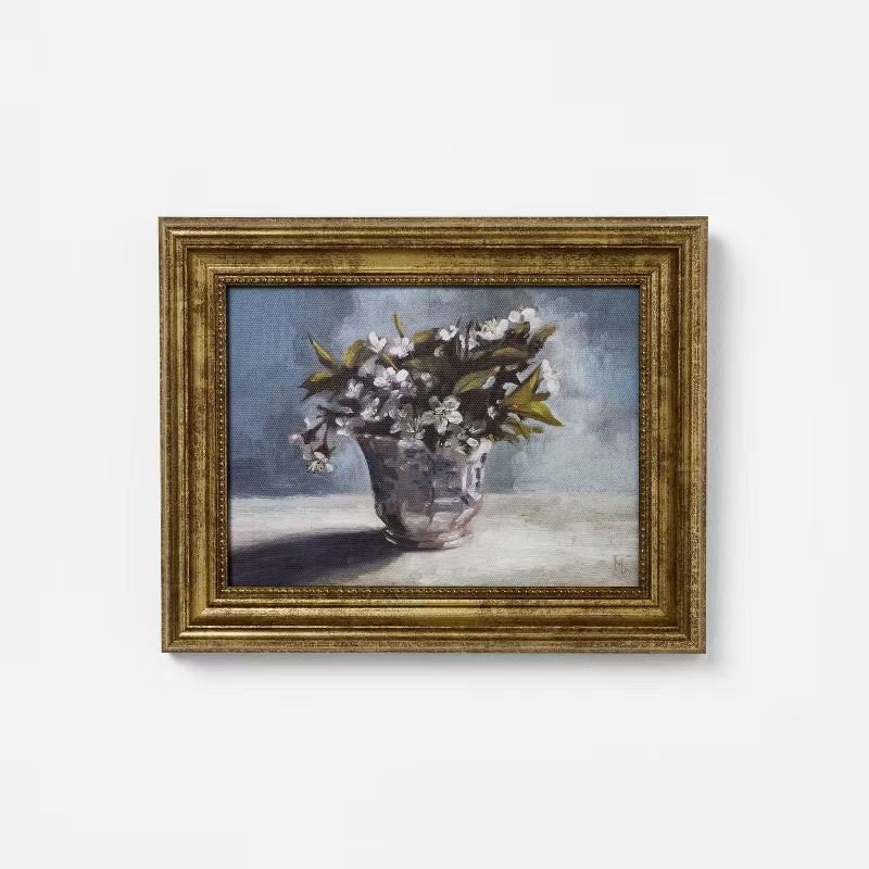 10"x8" Flower Vintage Framed Wall Art - Threshold™ designed with Studio McGee | Target