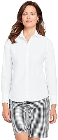 Lands' End Women's Pinwale Cord Long Sleeve Shirt | Amazon (US)