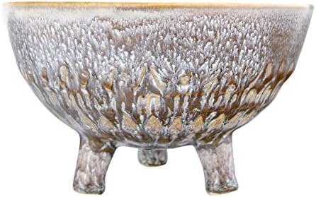 Bloomingville 6.5" R Stoneware Footed Planter with Reactive Glaze Finish (Each one Will Vary) Pot... | Amazon (US)