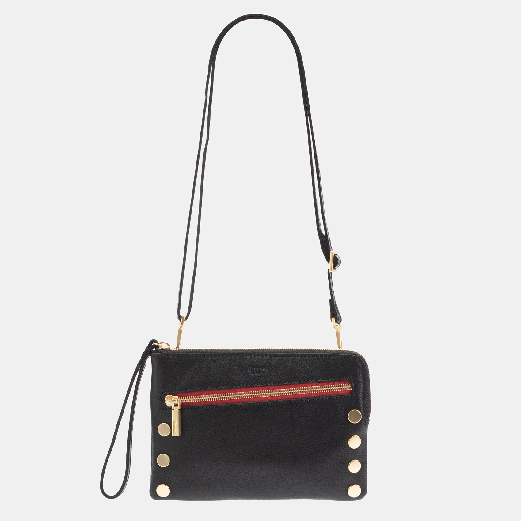 Nash Black/Gold | Women's Small Leather Wristlet | Hammitt | Hammitt (US)