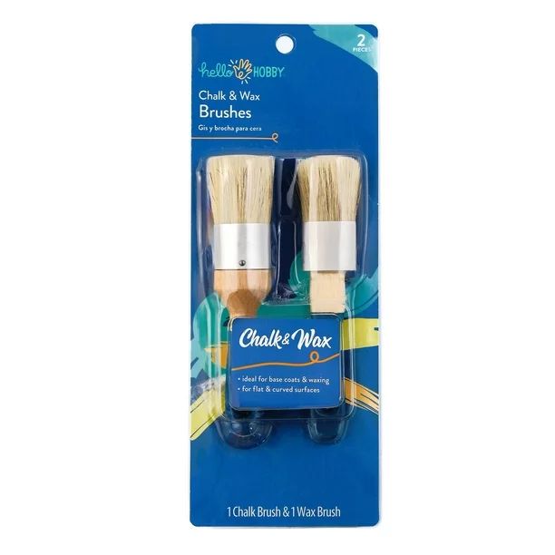Hello Hobby Chalk & Wax Brush Set, 2 pcs, #40549 | Walmart (US)