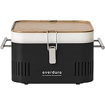 Amazon.com: Everdure CUBE Portable Charcoal Grill, Tabletop BBQ, Perfect Tailgate, Beach, Patio, ... | Amazon (US)
