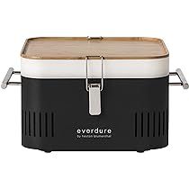Amazon.com: Everdure CUBE Portable Charcoal Grill, Tabletop BBQ, Perfect Tailgate, Beach, Patio, ... | Amazon (US)